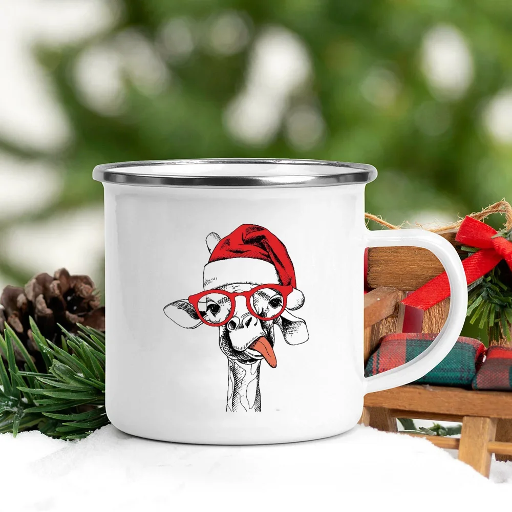 Wine Beer Hat - Kolu Emaye Kupalar Noel Baba Şapkası