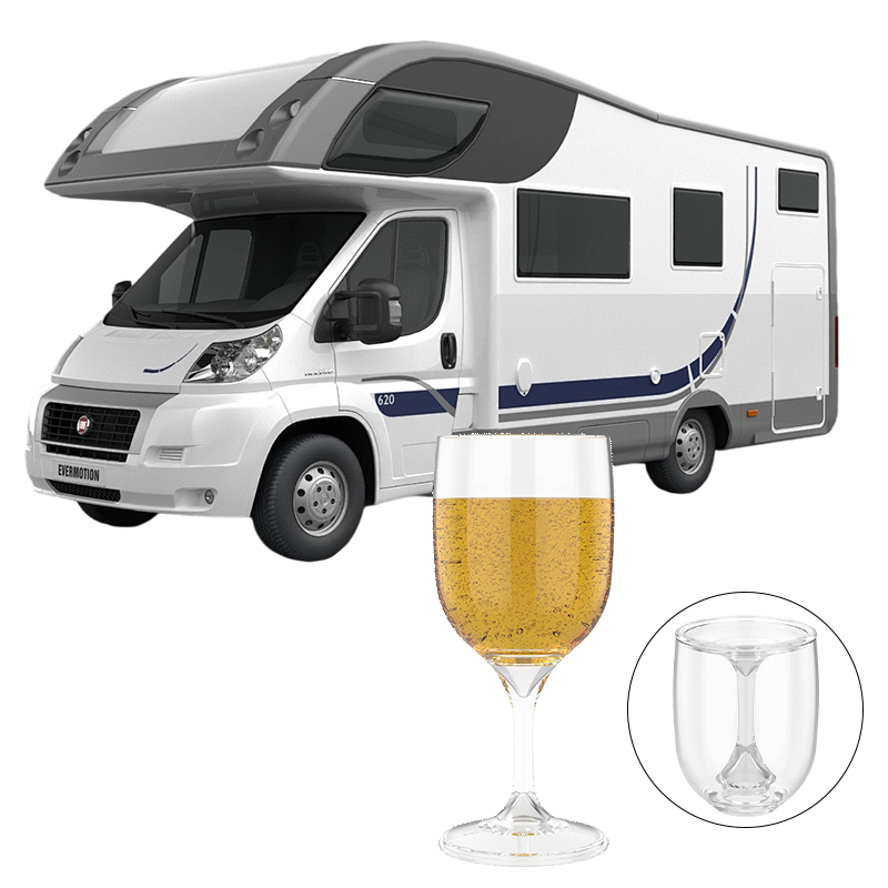 Wine & Beer Quito - RV Taşınabilir Şarap Kadehi Katlanabilir Kırılmaz