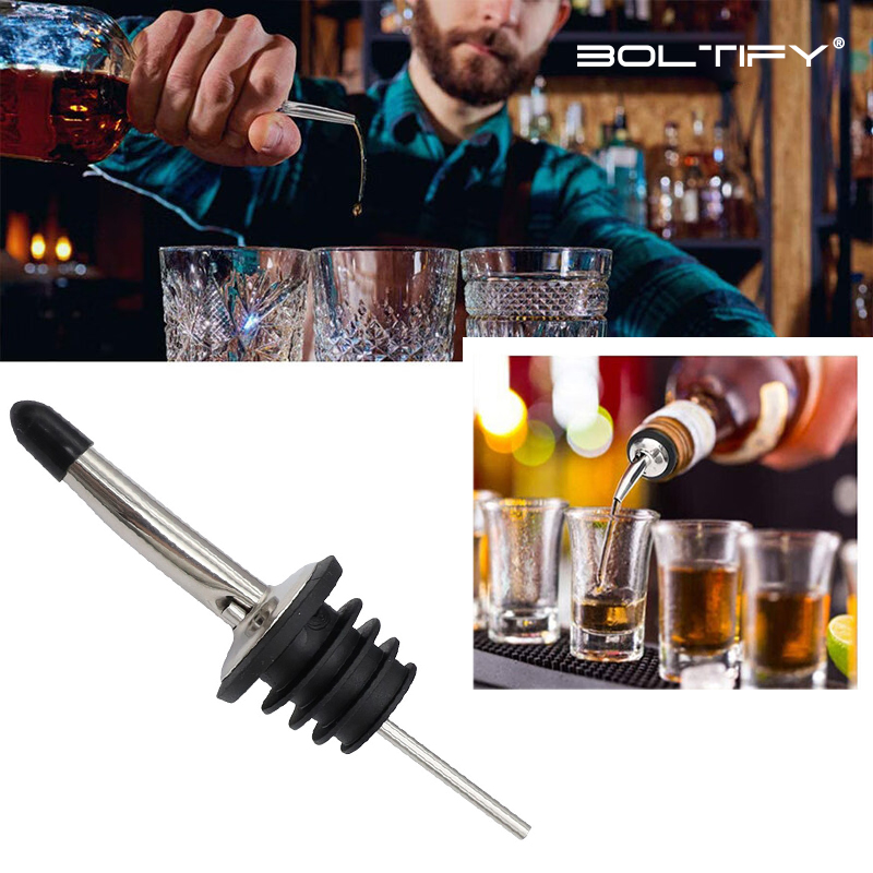 Wine Beer Liquor - BOLTIFY Gümüş Likör Dökücüler, Alkol için
