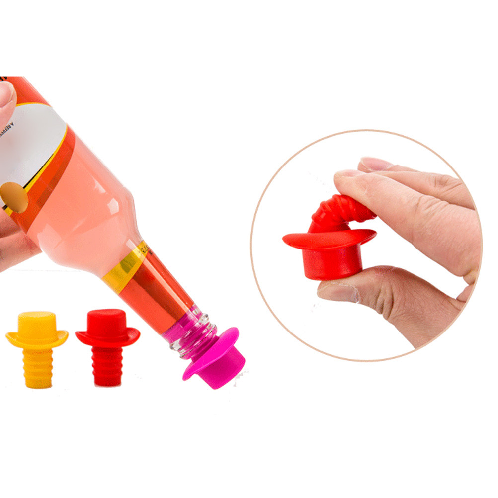 5 adet şapka şeklinde silikon  - Wine Beer Hat incelemesi ve fiyatı