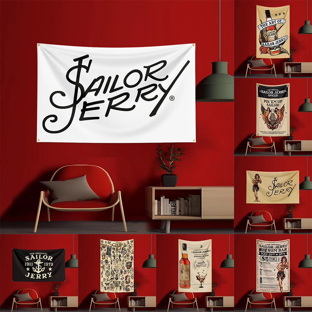 90X150 CM S-Sailor Jerrys rom  - Wine Beer Garden incelemesi ve fiyatı