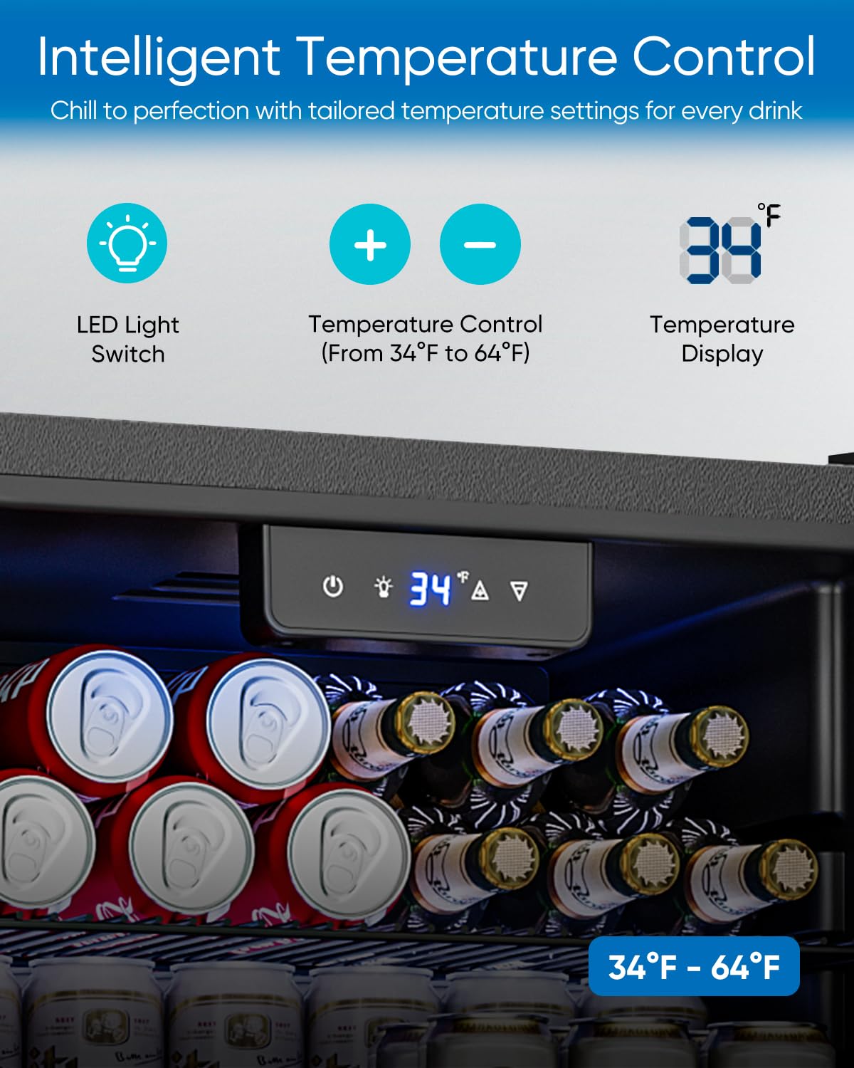 3.2 Cu.Ft Cam Kapılı Mini Buzd - Wine Beer Mini Fridge incelemesi ve fiyatı