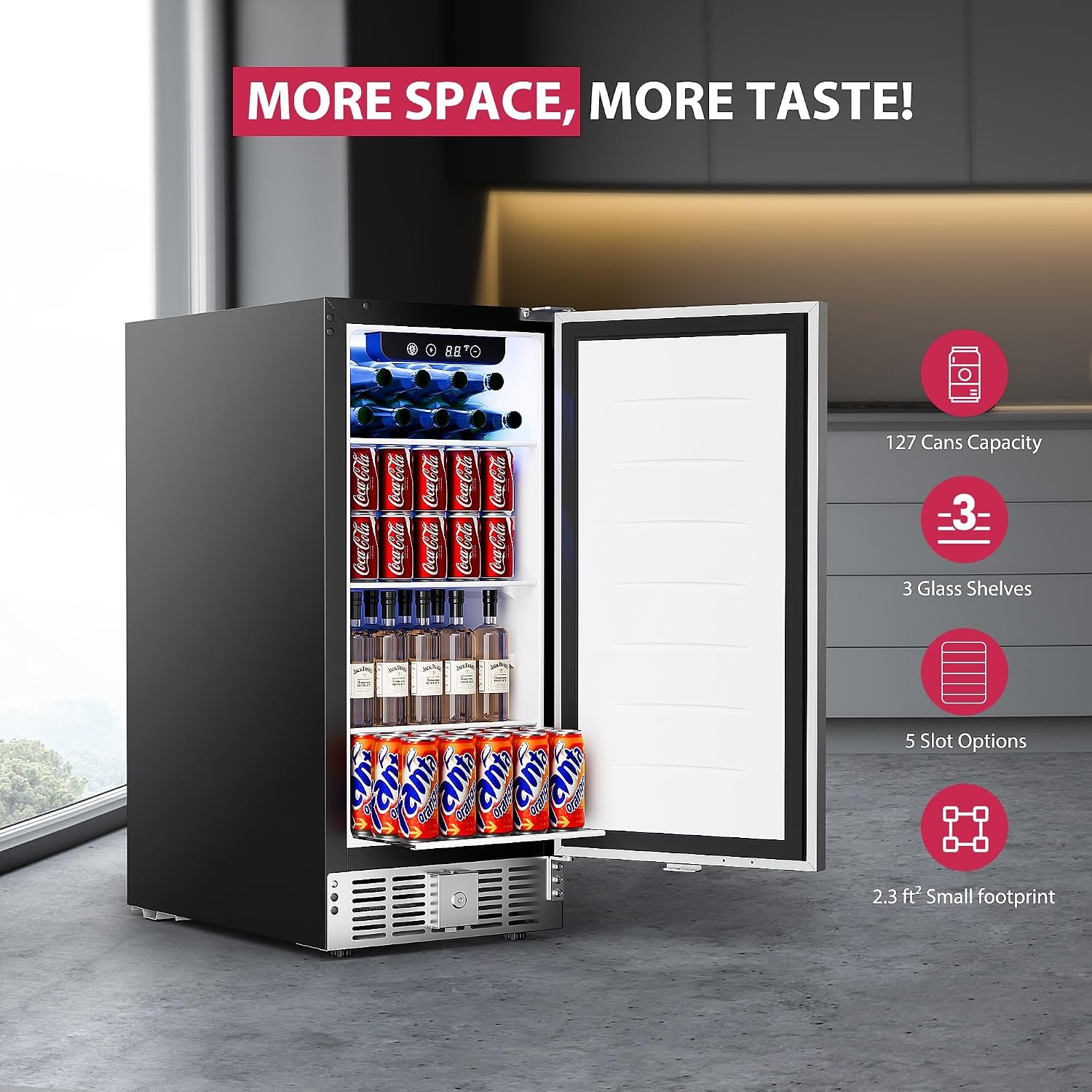 15 İnç Tezgah Altı Ankastre İç - Wine Beer Mini Fridge incelemesi ve fiyatı